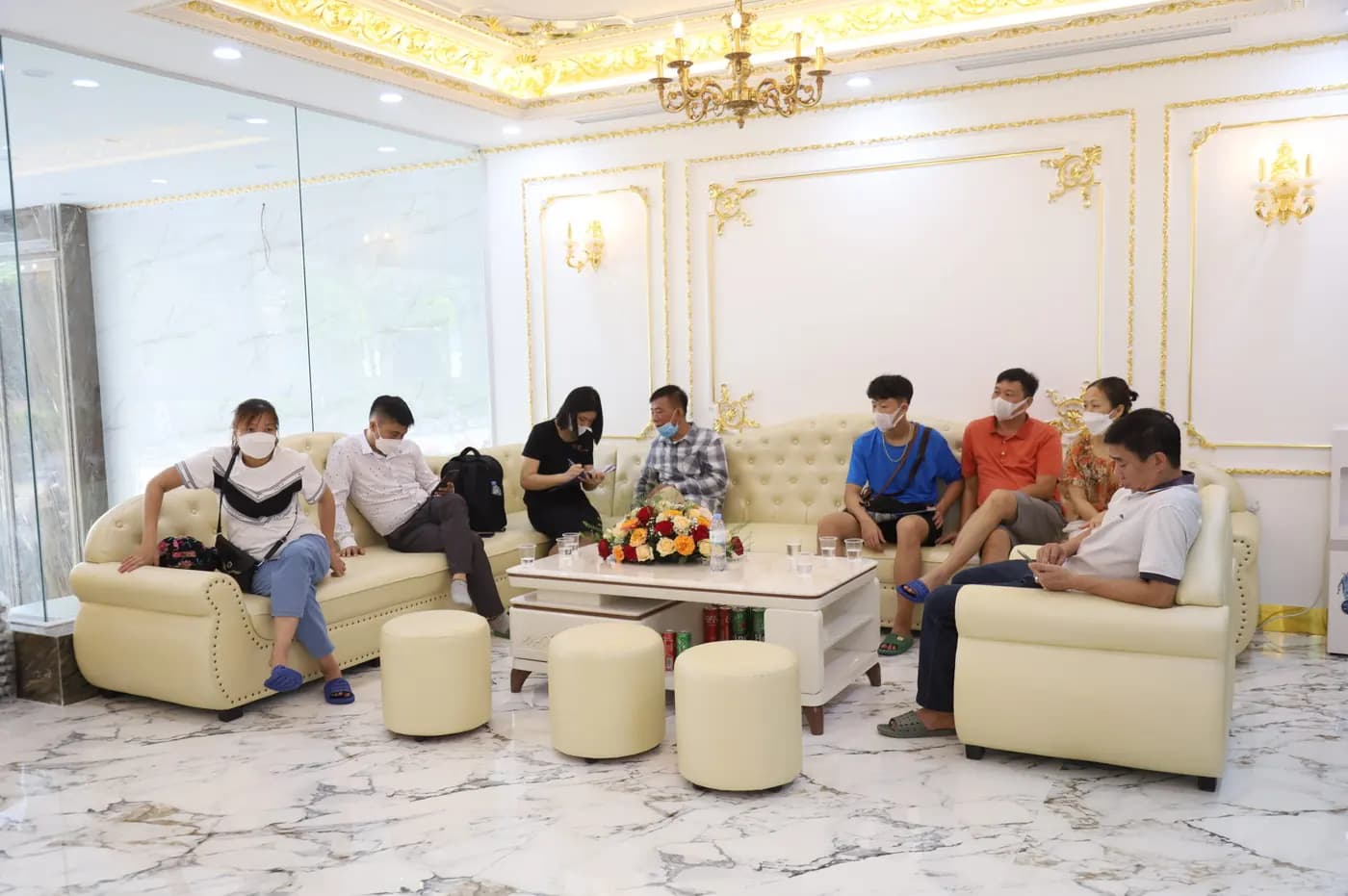 Patients waiting for their appointment
