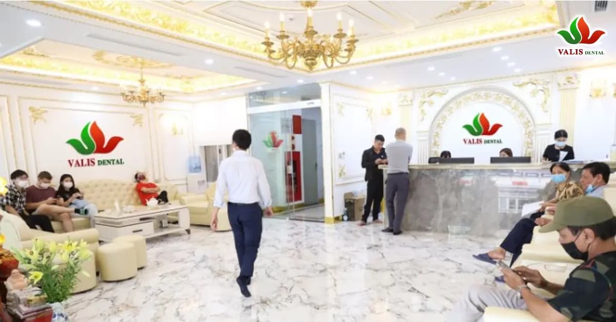 Reception desk and patient welcome area